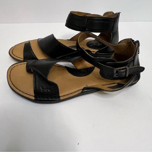 b.o.c. Leila Black and Tan Gladiator Sandals Women's Size 6 - Picture 8 of 13